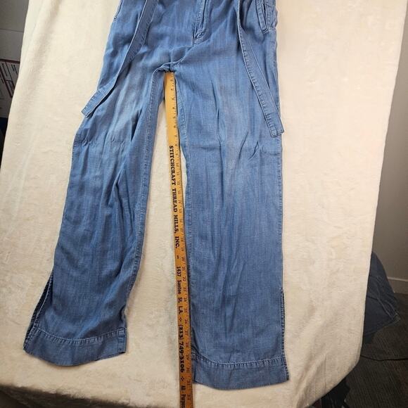 Cloth & Stone Paper Bag Relaxed Denim Jeans 28 Wide Leg Women’s Anthropologie - Picture 4 of 11